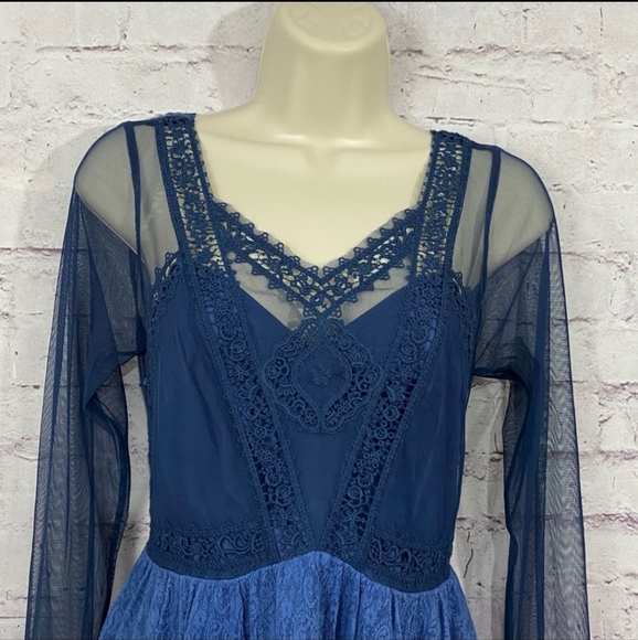 Free People V is for Victorian Mini Dress - Picture 2 of 4